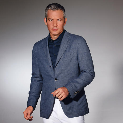 Windsor Hemdsakko &bdquo;Ermenegildo Zegna&ldquo; Wiegt nur 300 Gramm: Das Hemdsakko aus feinstem Ermenegildo Zegna-Sommertuch.