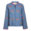Nimo With Love Stickerei-Sommer-Jeansjacke
