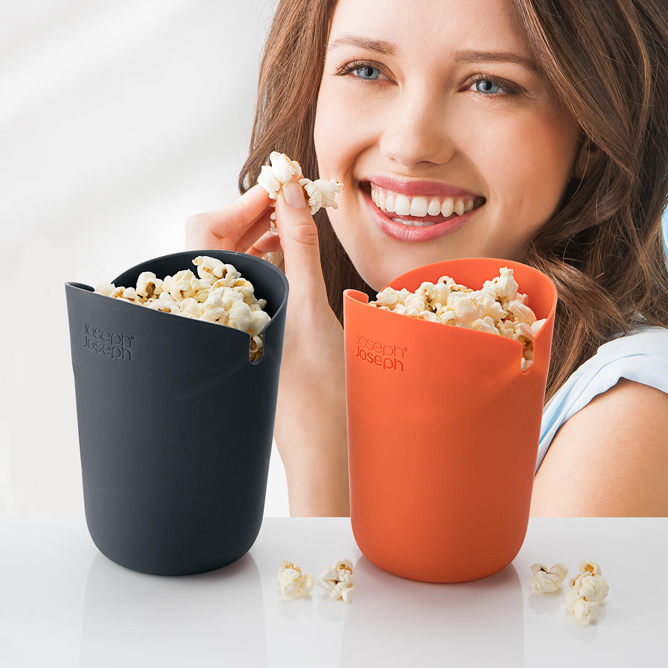 Joseph Joseph Mikrowellen-Popcornbox / Popcorn-Maker, 2er Set