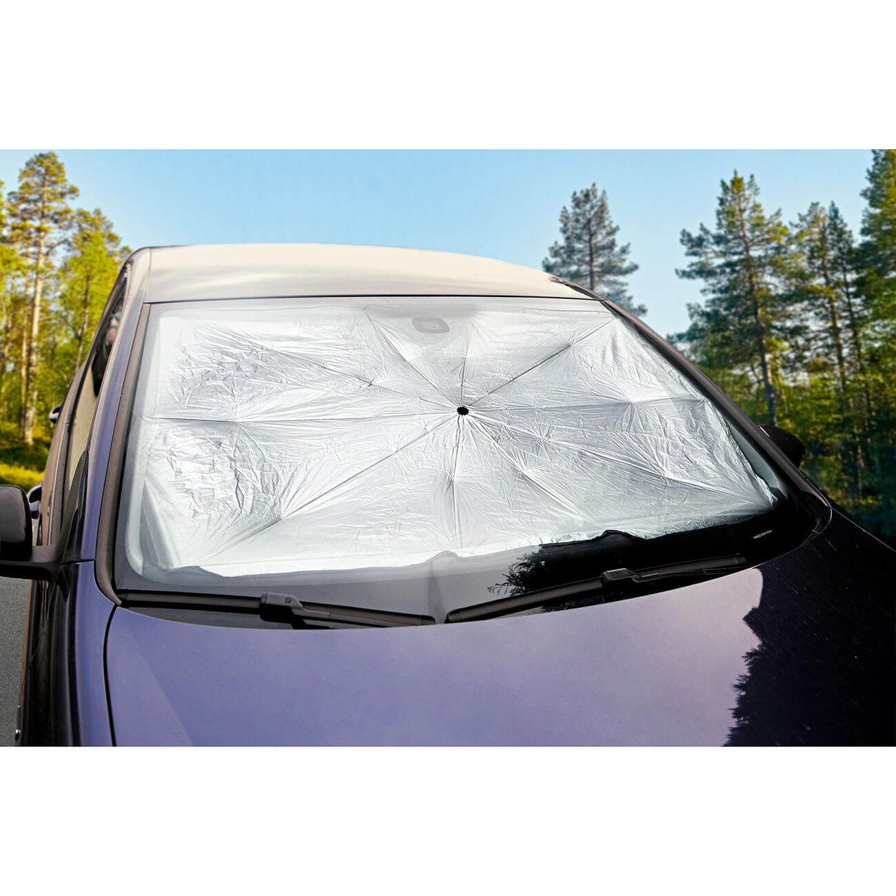 Auto Sonnenschutz Frontscheibe, UV-Schutz Sonnenschirm Wärmeisolierter  Zugrin