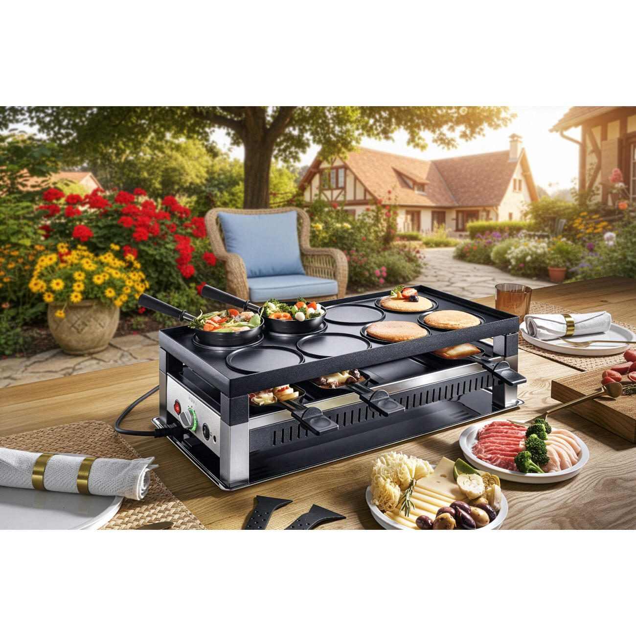 Solis 5-in-1-Raclettegrill | 3 Jahre Garantie | Pro-Idee