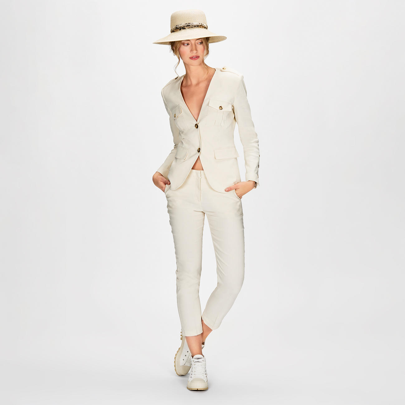 Pinko Safari Anzug Hose Oder Blazer Designer Mode