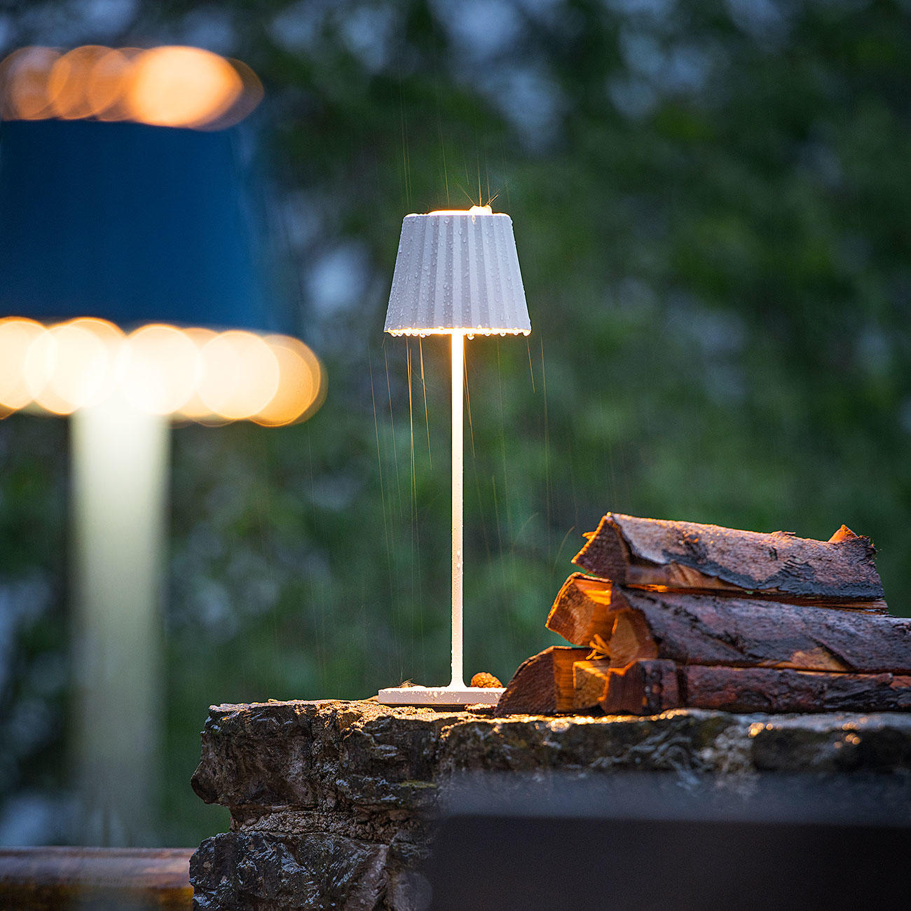 Sompex LED-Tischleuchte Troll – Weiß & Dimmbar Mit Ladestation