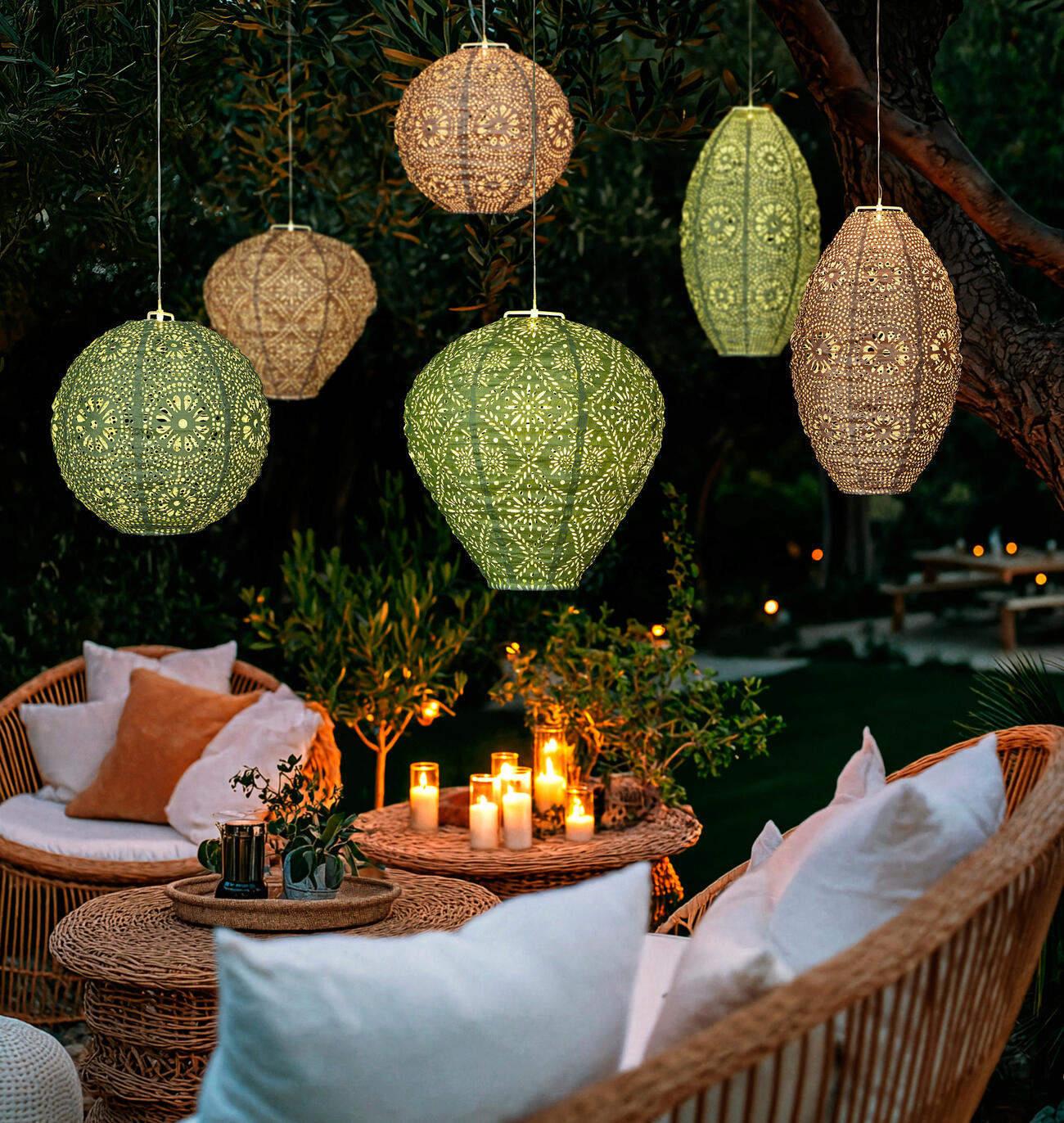 Wetterfeste Lampions mit Solar und LEDs online kaufen