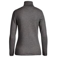 Rolli, Anthrazit Backansicht eines grauen Rollkragenpullis aus Kaschmir.