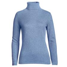 Rolli, Hellblau Hellblauer Rollkragenpullover aus Kaschmir in Größe 36.