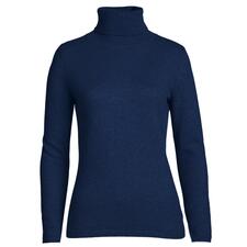 Rolli, Navy Damen Rollkragenpullover aus Kaschmir in navyblau.