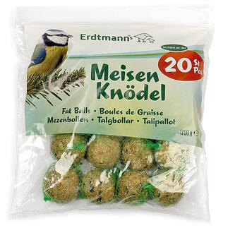 20 Meisenknödel in einer praktischen Verpackung für winterliche Fütterung.