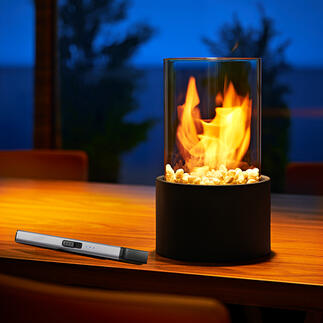 Deko-Tischkamin Faszinierender 360°-Rundumblick auf die Flammen. Stimmungsvoller Blickfang auf Ihrem Couch-, Ess- oder Balkontisch.
