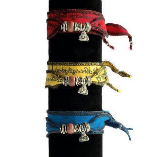 Tibetisches Wunsch-Armband Nicht irgendein Armband im Ethno-Stil, sondern ein seltenes Wunschband. Von Hand gefertigt.