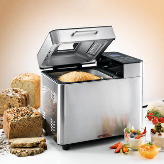 Gastroback Brotbackautomat Advanced Design 18 Programme, 3 Bräunungsgrade, 3 Brotgrößen, automatischer Zutatenspender für Körner, Nüsse, Rosinen, ...