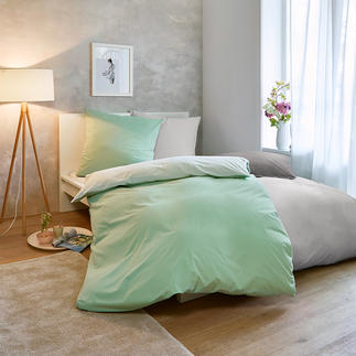 Sommer-Bettwäsche, 140 x 200 cm Nur ein Hauch auf der Haut: sommerleichte, bi-color Wendebettwäsche aus reiner Baumwolle.
