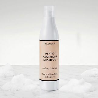 Flasche Haarmilch Aufbau- und Repair-Shampoo, 250 ml mit schlichtem Etikett.