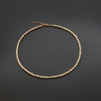 Collier mit gemischten Salt & Pepper Steinen.
