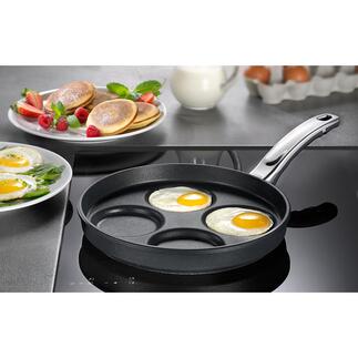 BAF Fischbach Muldenpfanne Pancakes, Spiegeleier, Tortillas, ... gleich groß, gleich dick und makellos rund. 4 Stück zugleich. Premium-Qualität von BAF Fischbach, Deutschland.