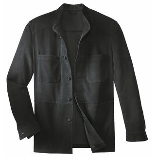 Eine solide Lederjacke - so leicht wie ein Hemd. Seltenes Rentierkalbleder aus Kokkola, Finnland. Wiegt nur 650 Gramm.