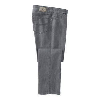 Graue T400®-Jeans, zeigt die Seitenansicht der Hose.