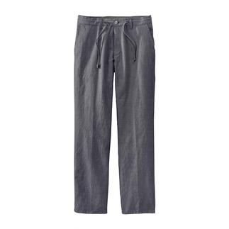 Graue Herren-Hose mit Tunnelzug und legerem Schnitt.