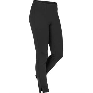 Schlupfhose in Schwarz, Größe 34, mit schmalem Schnitt.