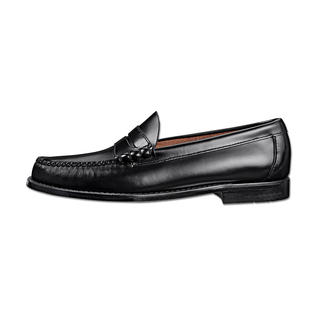 Seitenansicht eines G.H. Bass Pennyloafer Weejuns in schwarz für Männer, Größe 41.