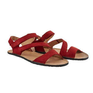Rote Sole Runner® Ultraleicht-Sandale mit mehreren Riemen.