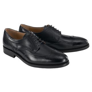 Schwarze Cordwainer Business-Schuhe, Fullbrogue, Größe 41