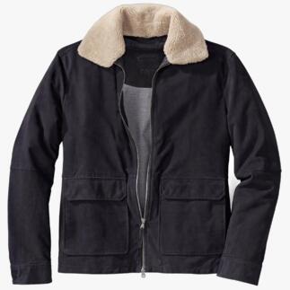 OCONI G1-Fliegerjacke im offenen Zustand, zeigt den Innenraum