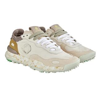 Beige-nachhaltige Vintage-Sneaker, Größe 36 auf einem weißen Hintergrund.
