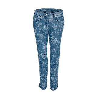 Vorderansicht der RAPHAELA BY BRAX Zauber-Jeans Flowers.