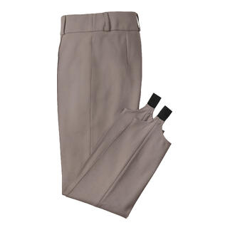 Perfekte Stiefelhose in Greige, Größe 18, elegant geschnitten.