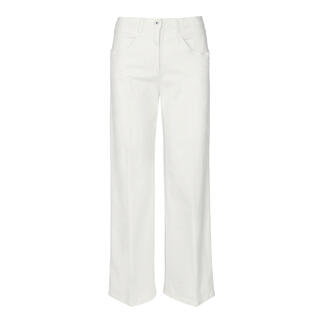 Weiße Wide-leg-Hose von RAPHAELA BY BRAX, Vorderansicht mit Seitentaschen.