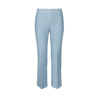 Blaue Streifen-Schlupfhose von Seductive, Vorderansicht.