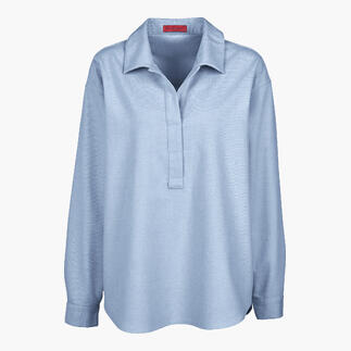 Blaue Winter-Jeans-Tunikabluse
