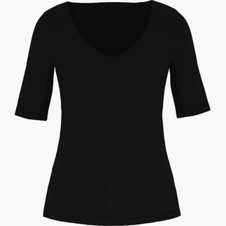 Schwarzes mey Funktions-Blazershirt ohne Dekoration