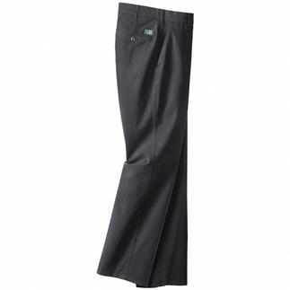 Dunkelblaue Fein-Canvas-Hose mit lockerer Passform