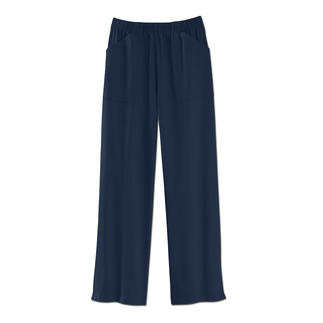 Dunkelblaue Bollerbuks mit seitlichen Taschen.