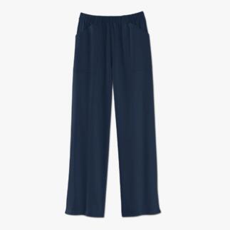 Dunkelblaue Bollerbuks mit seitlichen Taschen.