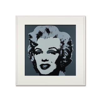 Andy Warhol – Marilyn grau Sunday B. Morning Siebdruck auf 1,52 mm starkem Museumskarton. Maße: gerahmt 112 x 112 cm