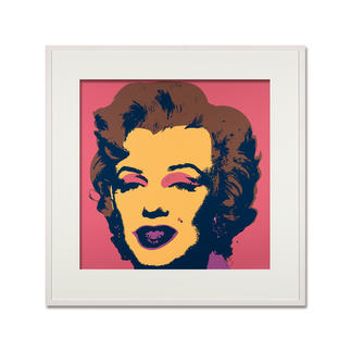 Andy Warhol – Marilyn altrosa Sunday B. Morning Siebdruck auf 1,52 mm starkem Museumskarton. Maße: gerahmt 112 x 112 cm