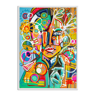 David Tollmann – Happy Lady David Tollmann: Unverwechselbare Kunst in dritter Generation. Erste Leinwand-Edition. Handübermalt. 50 Exemplare. Maße: gerahmt 74 x 104 cm