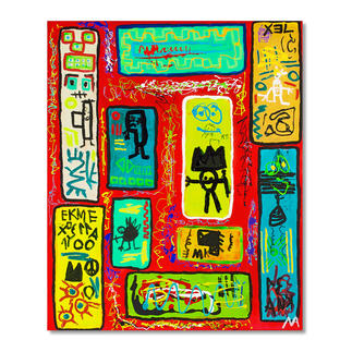 Mikail Akar – Ryra Mit 7 Jahren schon 4-stellige Verkaufspreise. Deutschlands jüngster Abstraktkünstler Mikail Akar: Handübermalte Edition seiner gefragten Werke im Basquiat-Stil. Maße: 90 x 110 cm