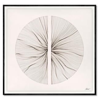 John Franzen – Each Line One Breath Jede Linie ein Atemzug. John Franzens erste Edition in Europa. Maße: gerahmt 100 x 97 cm