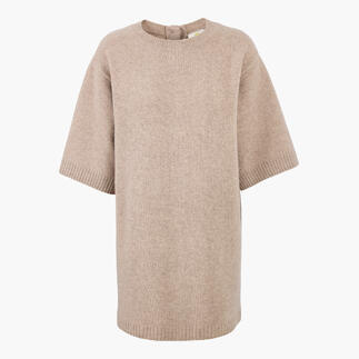 Princess Yak-Strickkleid in Sand, lässiger Style, Größe 36.
