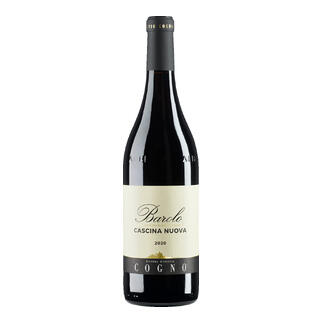 Flasche Barolo Cascina Nuova 2020 mit Etikett.