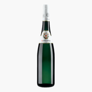 Flasche des Weins 'Karthäuserhof Alte Reben 2023' auf weißem Hintergrund.