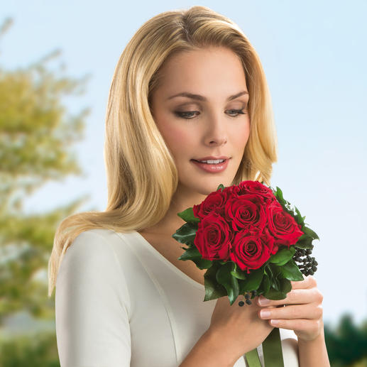 Das 6-Rosen-Bouquet ist auch als Blumenstrauß zum Valentins- oder Muttertag, Geburtstag, Hochzeitstag, … ideal.