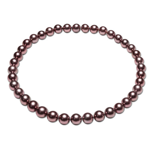 Schlichtes Tahiti-Zuchtperlen-Collier in schokoladenbrauner Farbe.
