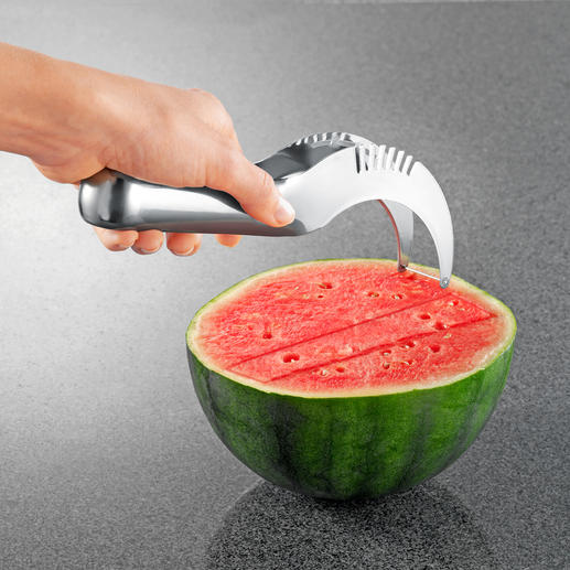 Melonenschneider Noch nie war Melone servieren so einfach. Finger und Arbeitsfläche bleiben trocken und verkleben nicht.