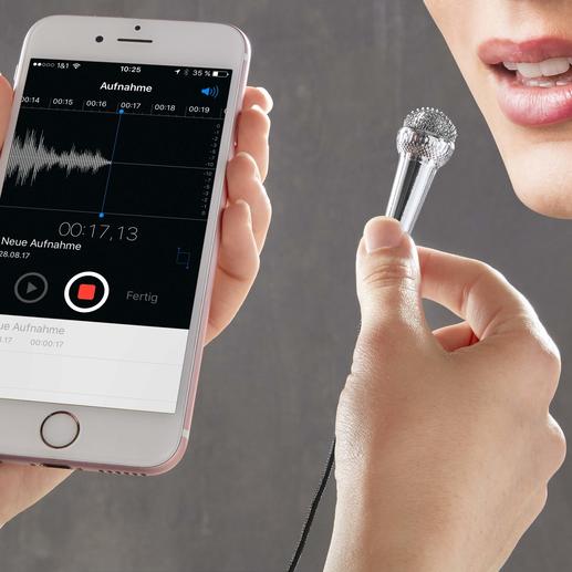 Smartphone-Mini-Mikrofon Das ultimative Gadget für alle Internetblogger und Karaoke-Stars.