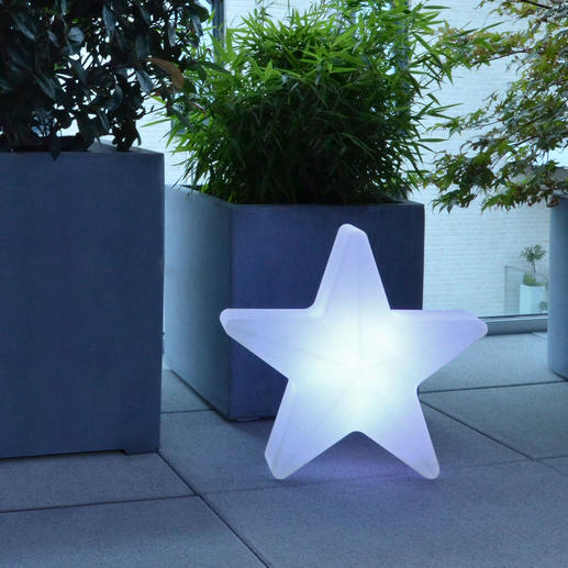 3D-Leuchtstern, 40cm, Moree, transluzent weiß, Innen- und Außenbereich